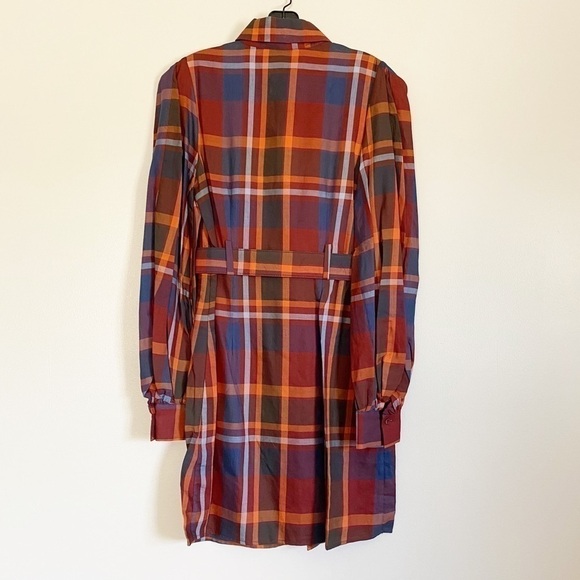 NWT PETERSYN Adele Shirt Dress Gotham Plaid Small - Picture 11 of 15